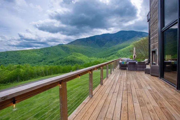 Mountain deck view at The Redstone Estate